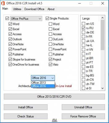 Microsoft Office 2013-2016 C2R Install 4.5 by Ratiborus